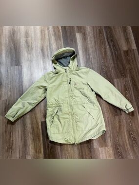 Carhartt Rain Defender Jacket Women Small Lightweight Hooded Coat Green